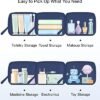 BAGSMART TSA Approved Toiletry Bag, 3 Pack Clear Makeup Cosmetic Bag Organizer, Quart Size Travel Bag for Toiletries, Carry-on Travel Accessories Essentials - Blue - Image 4