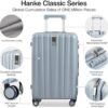 Hanke 20 Inch Carry On Luggage 22x14x9 Airline Approved Lightweight PC Hard Shell Suitcases with Wheels Tsa Luggage Rolling Suitcase Travel Luggage Bag for Weekender(Gray) - Image 3