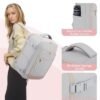 LOVEVOOK Carry On Travel Backpack For Women Flight Approved,50L TSA Personal Item Backpack for Airplanes with Thickened Back Pad,Large Daypack Fit 18.5Inch Laptop with Toiletry Bag and 2 Packing Cubes - Image 7