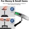 BAGAIL Digital Luggage Scale, 110lbs Hanging Baggage Scale with Backlit LCD Display, Portable Suitcase Weighing Scale, Travel Luggage Weight Scale with Hook, Strong Straps for Travelers - Image 4