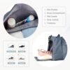 Gym Bag for WomenMen with Shoes Compartment and Wet Pocket,Sport Swimming Yoga Bag,Waterproof Travel Duffel Bag Small Carry on Bag Overnight Weekender Bags Personal Item Bag for Airlines Grey Blue - Image 3