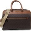 Michael Kors Travel Large Duffle/Weekender Bag With Trolley Sleeve (Brown)