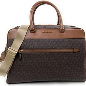 Michael Kors Travel Large Duffle/Weekender Bag With Trolley Sleeve (Brown)