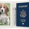 Passport Holder Women,RFID Blocking Travel Wallet,Leather Card Case Travel Document Organizer Credit Card Holder Girl Men (Dinosaur) - Image 5