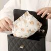 Veki 4Pcs Lipstick Bags Small Cosmetic Bag Travel Shrapnel Makeup Bags Waterproof Large Capacity Key Storage Organizer Case for Women, Portable Goods Mini Inside Purse (Multicolour, Medium) - Image 6