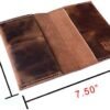 Hide & Drink, Leather Passport Case With Credit Card Slot, Bills Holder, Traveler Essentials, Handmade :: Bourbon Brown - Image 6