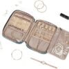 BELALIFE Travel Jewelry Organizer, Portable Jewelry Storage Case for Earrings, Rings, Necklaces, Bracelets, Lake-Blue - Image 2