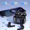 Wireless Earbuds Bluetooth Headphones, 40H Playtime Stereo IPX5 Waterproof Ear Buds, LED Power Display Cordless in-Ear Earphones with Microphone for iOS Andriod Cell Phone Sports - Image 5