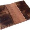 Hide & Drink, Leather Passport Case With Credit Card Slot, Bills Holder, Traveler Essentials, Handmade :: Bourbon Brown - Image 4