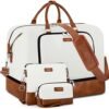 Travel Weekender Bag for Women, Overnight Bag with Shoe Compartment Oversized Travel Duffel Bag Carry On Tote 21"