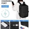 Carry On Backpack for Women, Large Travel Backpack Flight Approved, Waterproof 17 Inch Laptop Backpack Business Work Backpacks Men Mochila De Viaje, Black - Image 3