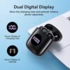 Bluetooth Headphones V5.3 Wireless Earbuds 50Hrs Battery Life with Wireless Charging Case & LED Power Display Deep Bass IPX7 Waterproof Earphones Microphone Stereo Headset for TV Smart Phone Laptop - Image 5