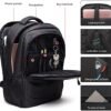 Monsdle Travel Laptop Backpack Anti Theft Backpacks with USB Charging Port, Travel Business Work Bag 15.6 Inch College Computer Bag for Men Women, Black - Image 4
