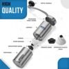 Pill Grinder - 2 Pack Pro Pill Crusher and Cutter That Grinds Your Pills and Tablets to Help Make Taking Medication and Supplements Easier, Manual Stainless Steel Design - Image 7