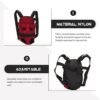 POPETPOP Pet Carrier Backpack, Front Backpack for Dogs Adjustable Pet Front Cat Dog Carrier Backpack Travel Bag, Legs Out, Easy-Fit for Traveling Hiking, Make Pupppy Sit Comfortably(Red,M) - Image 4