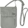 Travelon RFID Blocking Undergarment Neck Pouch, Gray, 8 x 5.25 x .125