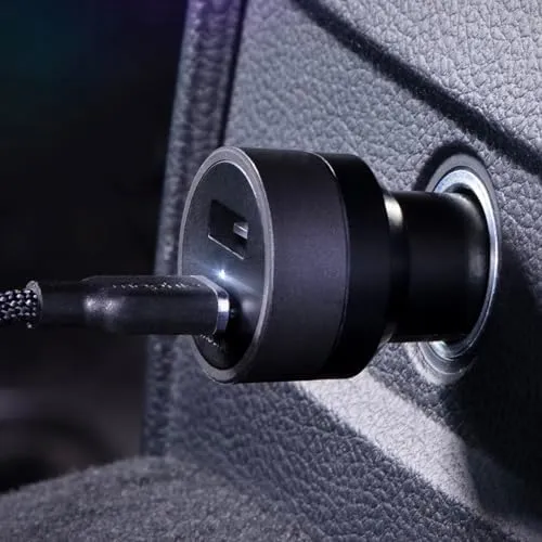 mophie 42W Dual USB-C + USB-A Car Charger, Universal AUX Compatibility, LED Indicator, Fast Charging, Multi-Device - Image 6
