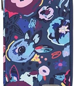 Travelon RFID Blocking Family Passport Zip Wallet, Mod Floral, 4.75" x 8.25" x 0.75"