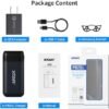 XTAR PB2SL 18650 Battery Charger with XTAR QC3.0 18W Wall Charger USB C Port 21700 Battery Charger with USB Output Function for 18650 20700 21700 Batteries-Not Included Batteries - Image 7