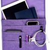 So-Mine Airplane Pocket Organizer | In Flight Seat Back Organizer Bag | Commuter Essential Travel Bag | Media Pouch For Flying | Travel Gift | Attaches To Luggage