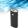 2x18650 DIY Power Bank, Safe Fashionable Portable Reliable USB Power Bank Lightweight Universal for Smartphone (Black) - Image 2