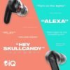 Skullcandy Rail In-Ear Wireless Earbuds, 42 Hr Battery, Skull-iQ, Alexa Enabled, Microphone, Works with iPhone Android and Bluetooth Devices - Black - Image 5