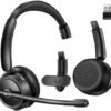 Bluetooth Headset with AI Noise Canceling Microphone, Stereo HiFi Bluetooth Headphones, Wireless Headset with USB Dongle for Computer Office Call Center Skype Zoom Meeting Trucker - Image 2
