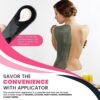 Body Lotion Applicator - Lotion Applicator for Back & Body - Foldable Back lotion applicator - Easily Apply Sunscreen, Self Tanner, Skin Cream, Moisturizer & Creams - Reusable & Washable - Image 5