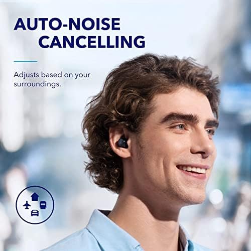 Soundcore by Anker Space A40 Adaptive Active Noise Cancelling Wireless Earbuds, Reduce Noise by Up to 98%, Ultra Long 50H Playtime, 10H Single Playtime, Hi-Res Sound, Comfortable Fit, Wireless Charge - Image 3