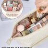 BAGSMART Travel Makeup Bag, Cosmetic Bag Make Up Organizer Case,Large Wide-open Pouch for Women Purse for Toiletries Accessories Brushes - Image 2
