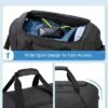 BAGSMART Gym Bag for Men, Large Tavel Duffle Bag, Weekender Overnight Bag with Shoe Compartment, Carry On Bag with Multi-Pockets for Sports, Traveling(Black) - Image 6