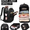 Travel Laptop Backpack 19 Inch Computer Backpack with USB Charging Port Business College Daypack Stylish Bag - Image 6
