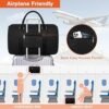 ITIEZY Travel Duffel Bag, Black Weekender Bag for Women, Weekender Travel Bag with Shoulder Strap, Quilted Duffle Bag for Women, Perfect for Gift - Image 3