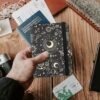 Cute Passport Holder and Holder Combo Passport Cover with Compatible Wallet Credit Card Protector RFID Blocking Women Men (Black-T4) - Image 7