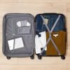 Amazon Basics Expandable Hardside Carry-On Luggage, 20-Inch Spinner with Four Spinner Wheels and Scratch-Resistant Surface, Orange - Image 3