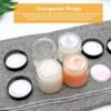 4oz Glass Clear Cosmetic Jars with Black Lids,Empty Small Glass Jars with Inner Liners,Round Travel Sample Container for Cream,Lotion,Ointments,Candle Making,Set of 25 - Image 9