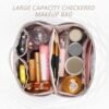 Travel Cosmetic Bag - Multifunctional Makeup Bag for Easy Access, Waterproof, Large-capacity, with Handle and Divider - Image 2