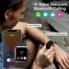 AMAZTIM Smart Watch, 60 Days Extra-Long Battery, 50M Waterproof, Rugged Military Bluetooth Call(Answer/Dial Calls),1.85" Ultra Large HD Display, AI Voice Assistant,Compatible for Android and iOS - Image 3