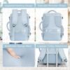 Travel Backpack for Men Women, Carry on Backpack Flight Approved, Personal Item Backpack Bag on Airplanes,Backpacks for Traveling, Travel Essentials,Light Blue - Image 6