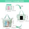 Foldable Travel Large Capacity Folding Travel Bag, Travel Lightweight Waterproof Carry Bag For Women Grey - Image 2