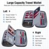 BKNOOU Passport Holder Family Rfid Blocking Travel Document Organizer,Travel Passport Wallet Waterproof Multiple Passport Holder for Traveling,Passport Organizer for Men Women - Image 3