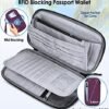 BKNOOU Family Passport Holder Travel Document Organizer,Waterproof Travel Passport Wallet for Men Women,Multiple Passport Holder for Family of 4 5 6 - Image 4