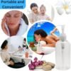 Plastic Bottles with Pump Dispenser, 8 oz. | Leak Proof, Empty, Crystal Clear Refillable Bottle, BPA-Free for Body Wash, Moisturizer, Face Cream, Liquid Soap, Massage Oil, with a Clear Pump, (2-Pack) - Image 3
