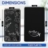 Airplane Travel Essentials for Flying Flex Flap Cell Phone Holder & Flexible Tablet Stand for Desk, Bed, Treadmill, Home & in-Flight Airplane Travel Accessories - Travel Must Haves Cool Gadgets (XL) - Image 7