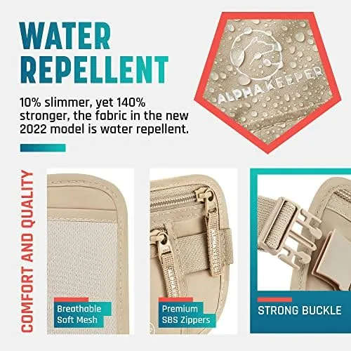 Money belt for travel - RFID slim passport holder men/women travel wallet hidden pouch under clothes to protect your information and money travel fanny pack for men/women bag travel essentials - Image 5