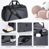 BERTASCHE Gym Bags for Men, 50L Large Gym Bag with Shoe Compartment, Sports Workout Duffel Bag, Travel Duffle Bag for Men and Women, Weekender Overnight Bag - Image 3