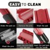 3 PCS Hair Brush for Women Men Classic Styling Brushes Curly Wet or Dry Hair 9 Row 3 Row with Edge Comb for Natural Thick Hair, Blow Separating, Shaping Defining Detangling Curls Tool Travel Hairbrush - Image 6