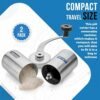 Pill Grinder - 2 Pack Pro Pill Crusher and Cutter That Grinds Your Pills and Tablets to Help Make Taking Medication and Supplements Easier, Manual Stainless Steel Design - Image 3