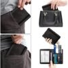 WALNEW Passport and Vaccine Card Holder Combo, Passport Cover Case Passport Wallet Travel Wallet RFID Blocking Travel Essentials for Women and Men, Black - Image 6