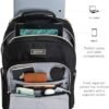Kenneth Cole REACTION Women's Chelsea Chevron 15" Laptop and Tablet Backpack, Black - Image 7